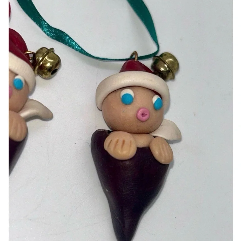 Handmade Vintage Christmas Ornaments Folk Art Holiday Decor